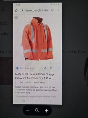 Hi-Vis Orange FR Safety Jacket - Men